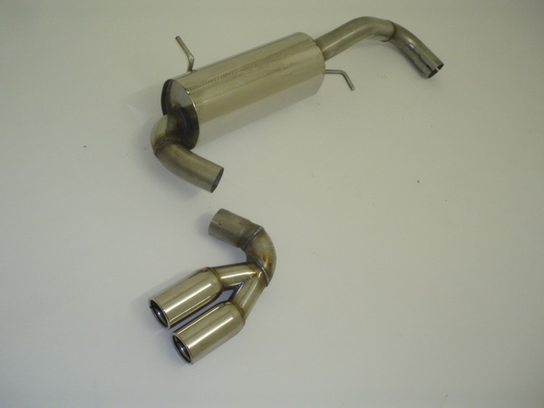 FMS Edelstahl Sportauspuff mittig VW Lupo GTI + 1.4l 16V Bj. 200