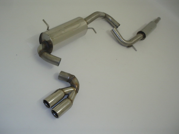 FMS Edelstahl Gr. A Anlage mittig VW Lupo GTI + 1.4l 16V Bj. 200